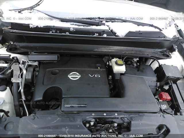 5N1AR2MM3EC698642 - 2014 NISSAN PATHFINDER S/SV/SL/PLATINUM 白色 照片 10