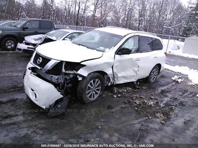 5N1AR2MM3EC698642 - 2014 NISSAN PATHFINDER S/SV/SL/PLATINUM 白色 照片 2