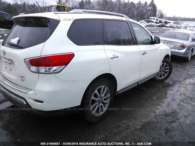 5N1AR2MM3EC698642 - 2014 NISSAN PATHFINDER S/SV/SL/PLATINUM 白色 照片 4