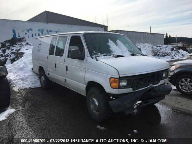 1FTSS34L34HB53908 - 2004 FORD ECONOLINE E350 SUPER DUTY VAN WHITE photo 1