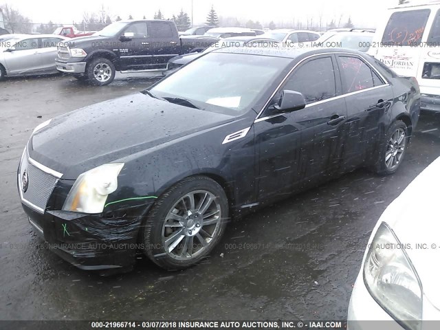 1G6DG577380213360 - 2008 CADILLAC CTS BLACK photo 2