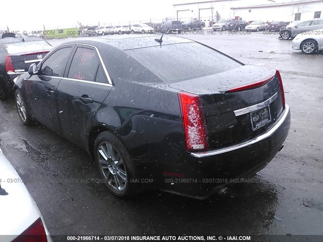 1G6DG577380213360 - 2008 CADILLAC CTS BLACK photo 3