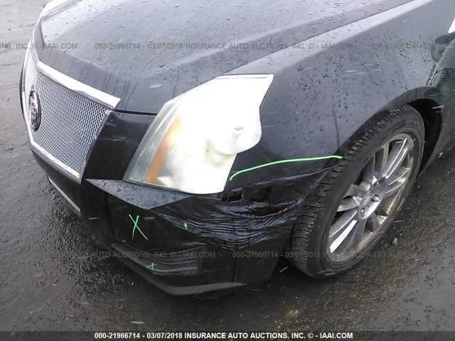 1G6DG577380213360 - 2008 CADILLAC CTS BLACK photo 6