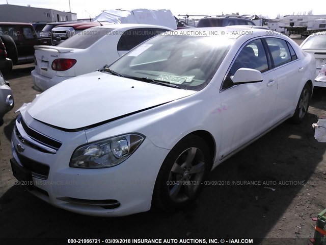 1G1ZJ57B59F121005 - 2009 CHEVROLET MALIBU 2LT WHITE photo 2