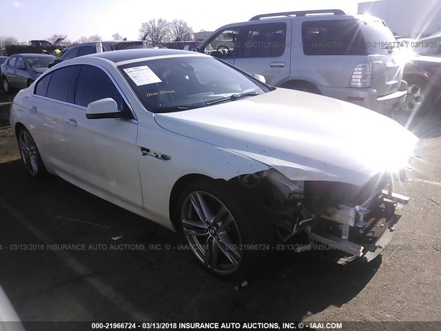 WBA6B2C55DD128382 - 2013 BMW 650 I თეთრი ფოტო 1