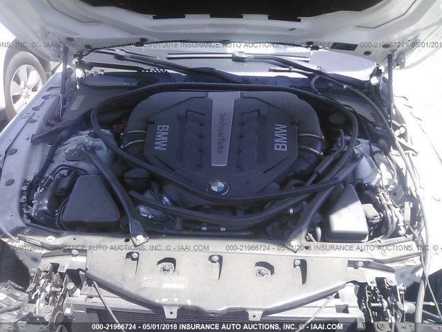 WBA6B2C55DD128382 - 2013 BMW 650 I თეთრი ფოტო 10