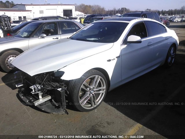 WBA6B2C55DD128382 - 2013 BMW 650 I თეთრი ფოტო 2