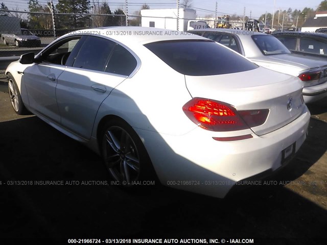 WBA6B2C55DD128382 - 2013 BMW 650 I თეთრი ფოტო 3