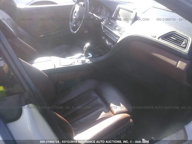 WBA6B2C55DD128382 - 2013 BMW 650 I თეთრი ფოტო 5