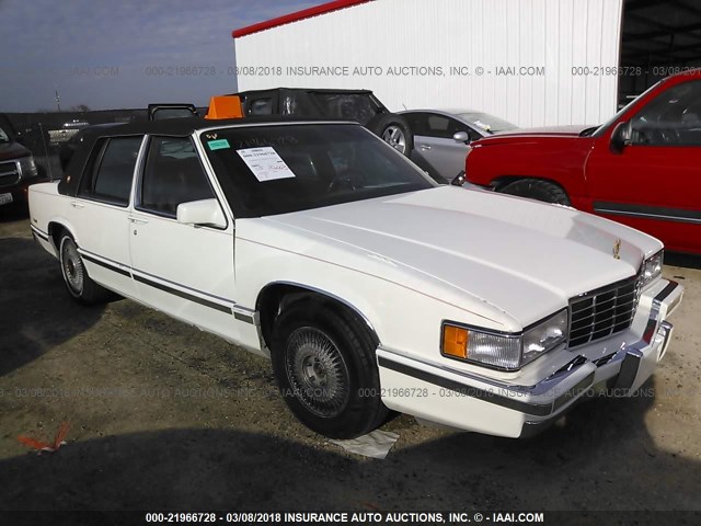 1G6CD53B4P4281267 - 1993 CADILLAC DEVILLE WHITE photo 1