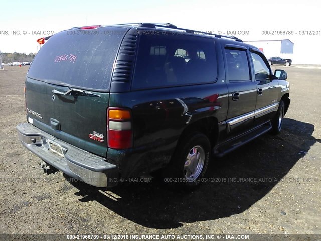 1GKEC16Z82J314067 - 2002 GMC YUKON XL C1500 GREEN photo 4