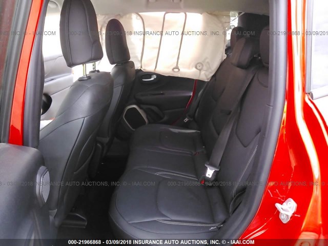 ZACCJADT1FPB30781 - 2015 JEEP RENEGADE LIMITED RED photo 8