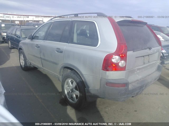 YV1CM59H041032142 - 2004 VOLVO XC90 SILVER photo 3