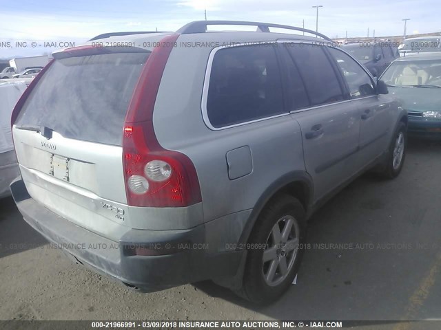 YV1CM59H041032142 - 2004 VOLVO XC90 SILVER photo 4