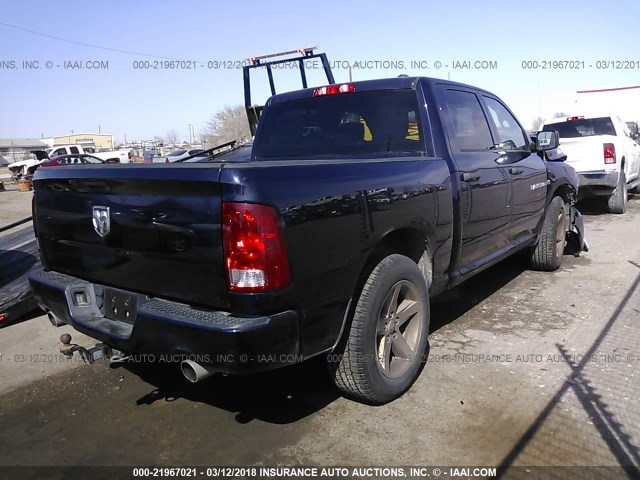 1C6RD6KT8CS196940 - 2012 DODGE RAM 1500 ST Navy photo 4