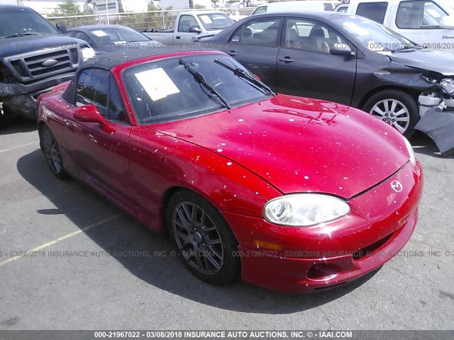 JM1NB353440408186 - 2004 MAZDA MX-5 MIATA LS RED photo 1