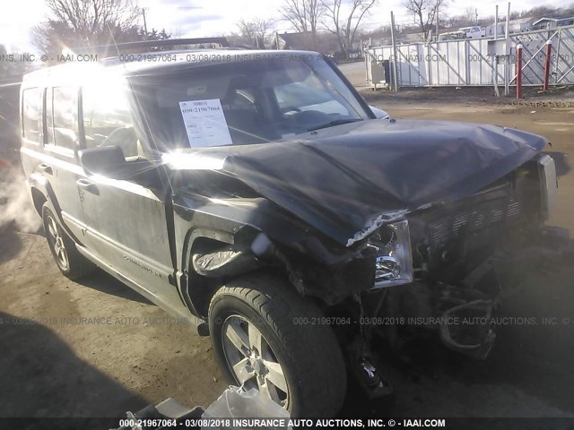 1J8HG48N26C231973 - 2006 JEEP COMMANDER BLACK photo 1