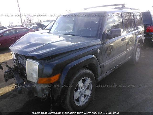 1J8HG48N26C231973 - 2006 JEEP COMMANDER BLACK photo 2