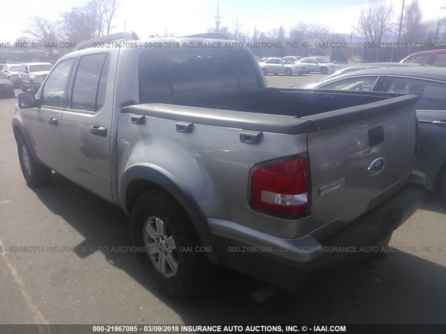 1FMEU31E98UA28840 - 2008 FORD EXPLORER SPORT TR XLT GRAY photo 3