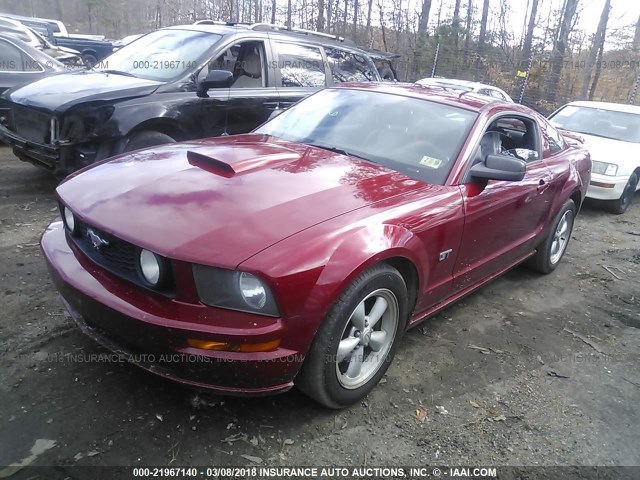 1ZVHT82H985107118 - 2008 FORD MUSTANG GT RED photo 2