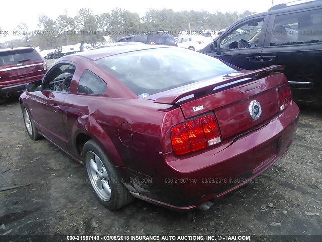1ZVHT82H985107118 - 2008 FORD MUSTANG GT RED photo 3