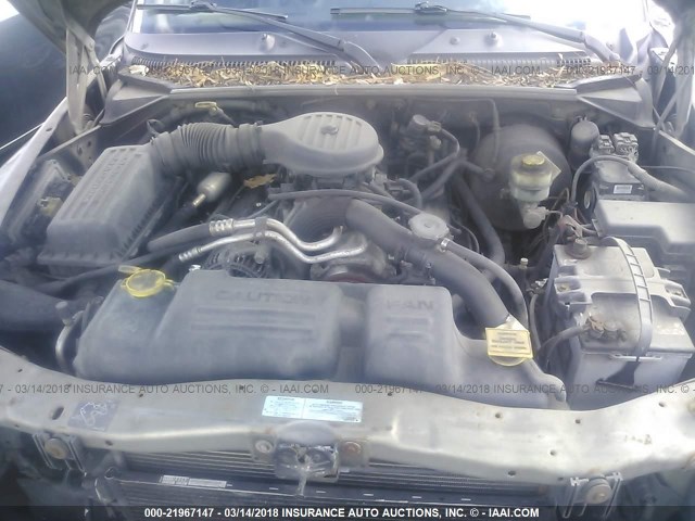 1B4HS28Z7YF161558 - 2000 DODGE DURANGO TAN photo 10