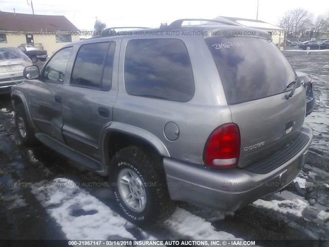 1B4HS28Z7YF161558 - 2000 DODGE DURANGO TAN photo 3