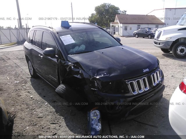 1C4NJCBA4ED731444 - 2014 JEEP COMPASS SPORT BLACK photo 1