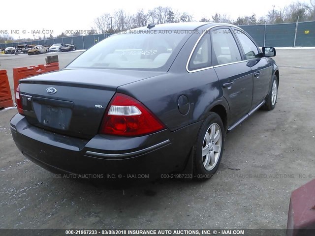 1FAHP27147G128158 - 2007 FORD FIVE HUNDRED SEL GRAY photo 4