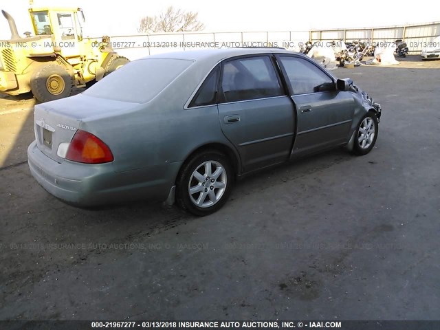 4T1BF28B91U150719 - 2001 TOYOTA AVALON XL/XLS Light Blue photo 4