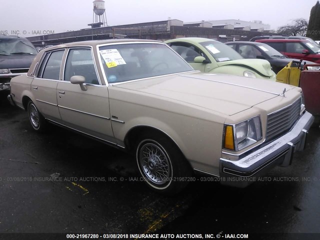 1G4AL69A1BZ124797 - 1981 BUICK CENTURY LIMITED BEIGE photo 1