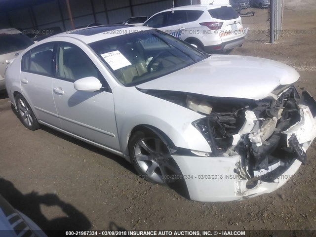 1N4BA41E47C823682 - 2007 NISSAN MAXIMA SE/SL WHITE photo 1