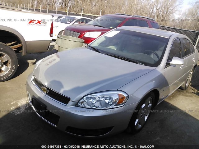 2G1WD58C679257182 - 2007 CHEVROLET IMPALA SUPER SPORT SILVER photo 2