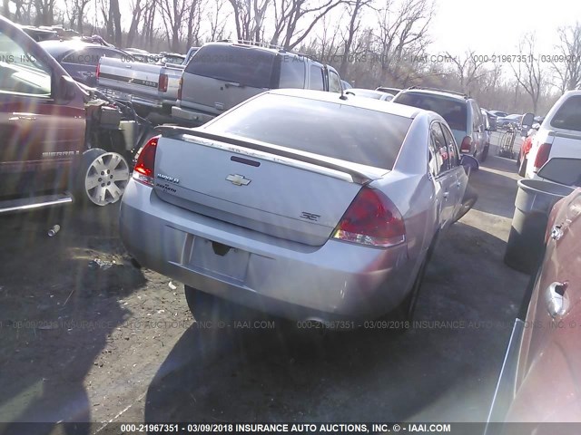 2G1WD58C679257182 - 2007 CHEVROLET IMPALA SUPER SPORT SILVER photo 4