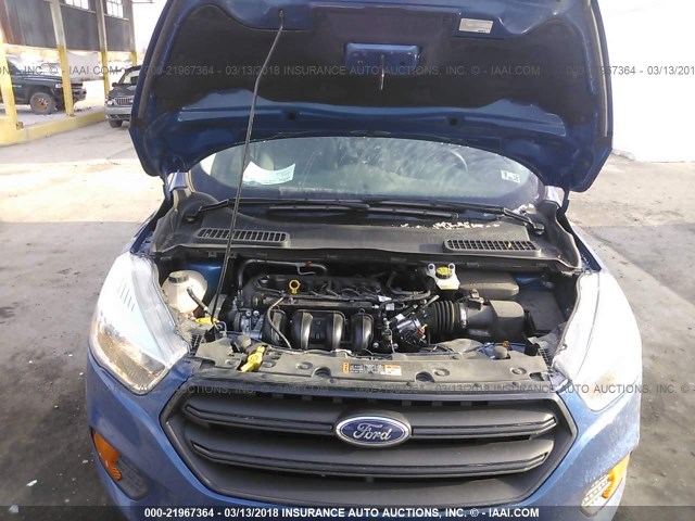 1FMCU0F7XHUA74547 - 2017 FORD ESCAPE S BLUE photo 10