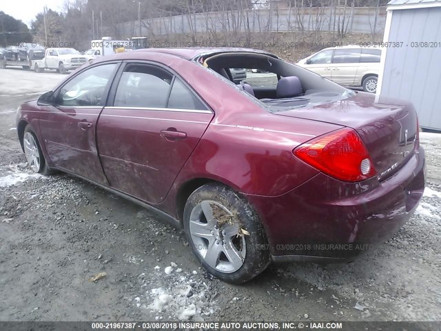 1G2ZG57B394142084 - 2009 PONTIAC G6 RED photo 3