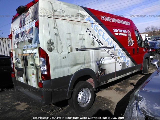 3C6TRVDG5HE530742 - 2017 RAM PROMASTER 2500 2500 HIGH RED photo 4