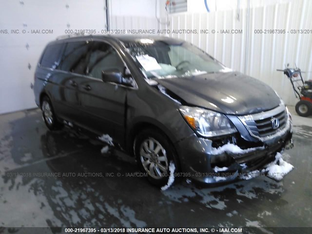 5FNRL3H64AB111534 - 2010 HONDA ODYSSEY EXL ნაცრისფერი ფოტო 1