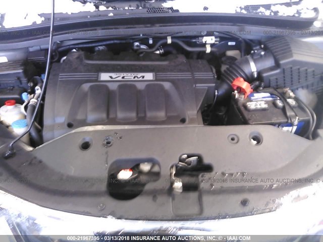 5FNRL3H64AB111534 - 2010 HONDA ODYSSEY EXL ნაცრისფერი ფოტო 10