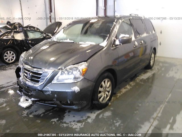 5FNRL3H64AB111534 - 2010 HONDA ODYSSEY EXL ნაცრისფერი ფოტო 2