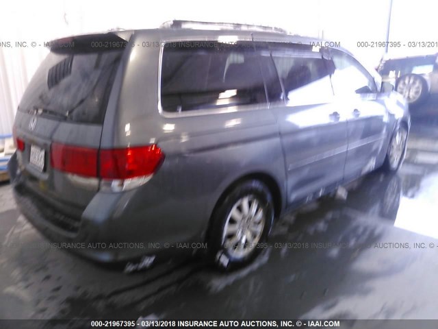 5FNRL3H64AB111534 - 2010 HONDA ODYSSEY EXL ნაცრისფერი ფოტო 4