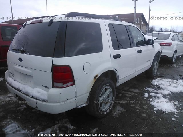 1FMZU73K35UB33641 - 2005 FORD EXPLORER XLT/XLT SPORT/NBX WHITE photo 4