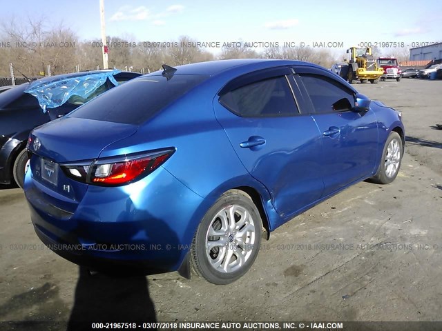 3MYDLBZV9GY124370 - 2016 TOYOTA SCION IA BLUE photo 4