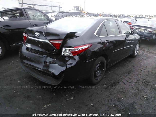 4T1BF1FK9GU158437 - 2016 TOYOTA CAMRY LE/XLE/SE/XSE BLACK photo 4