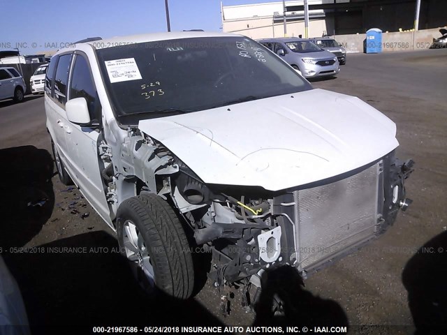 2C4RDGCG0DR685559 - 2013 DODGE GRAND CARAVAN SXT WHITE photo 1