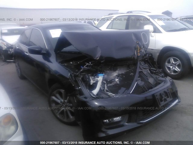 1HGCR2F58EA289021 - 2014 HONDA ACCORD SPORT 黑色 照片 1