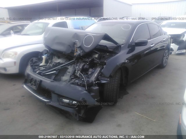 1HGCR2F58EA289021 - 2014 HONDA ACCORD SPORT 黑色 照片 2