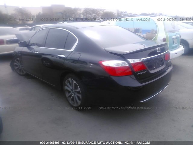 1HGCR2F58EA289021 - 2014 HONDA ACCORD SPORT 黑色 照片 3