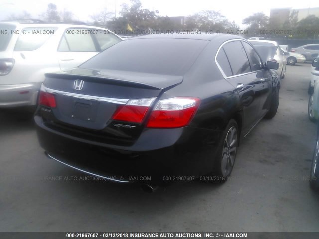 1HGCR2F58EA289021 - 2014 HONDA ACCORD SPORT BLACK photo 4