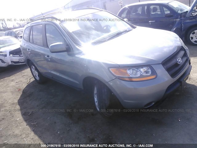 5NMSG73D48H200757 - 2008 HYUNDAI SANTA FE GLS GRAY photo 1